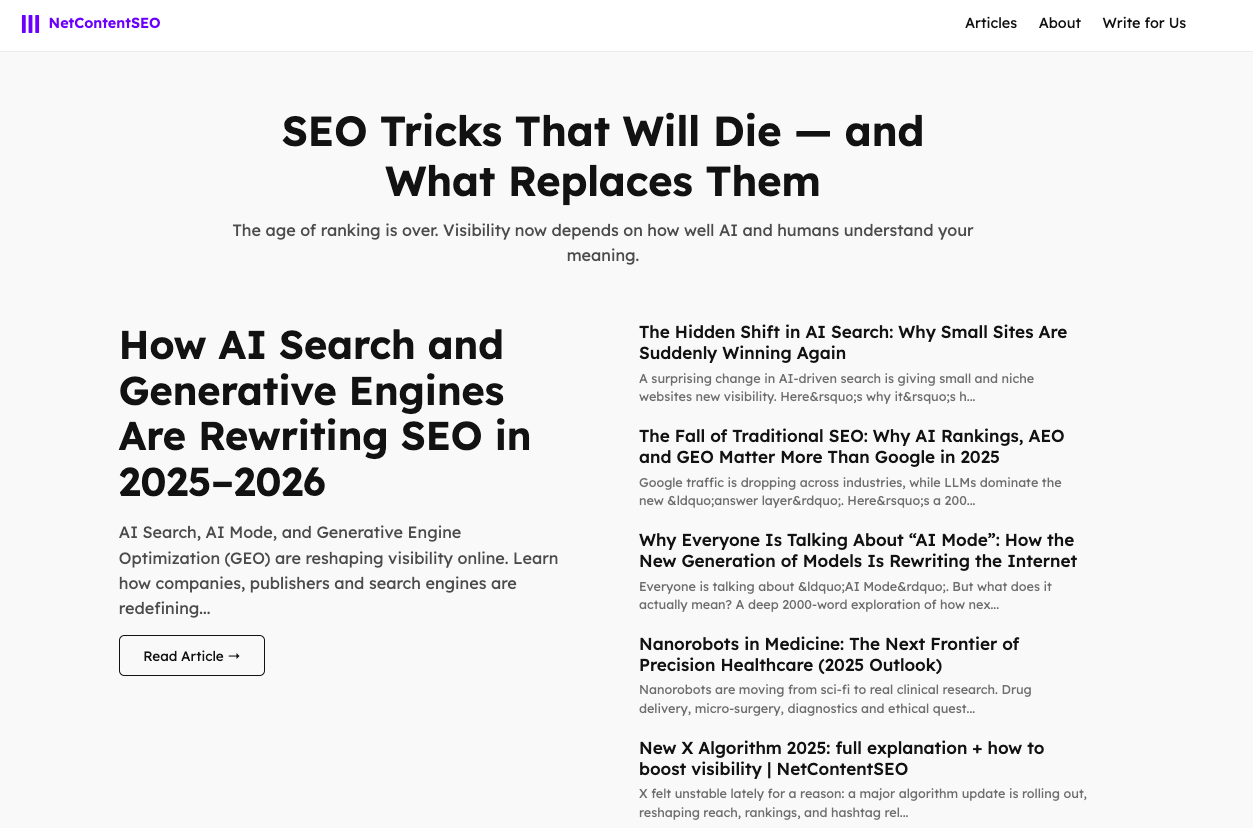 AI Search, GEO, and the New Era of Digital Authority: What NetContentSEO Reveals About 2026